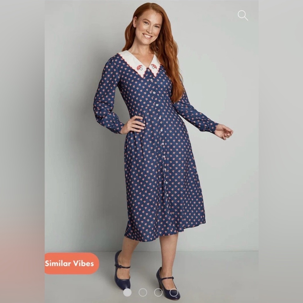 NWT ModCloth Sprouts with Clout Midi Dress - U.S. 16